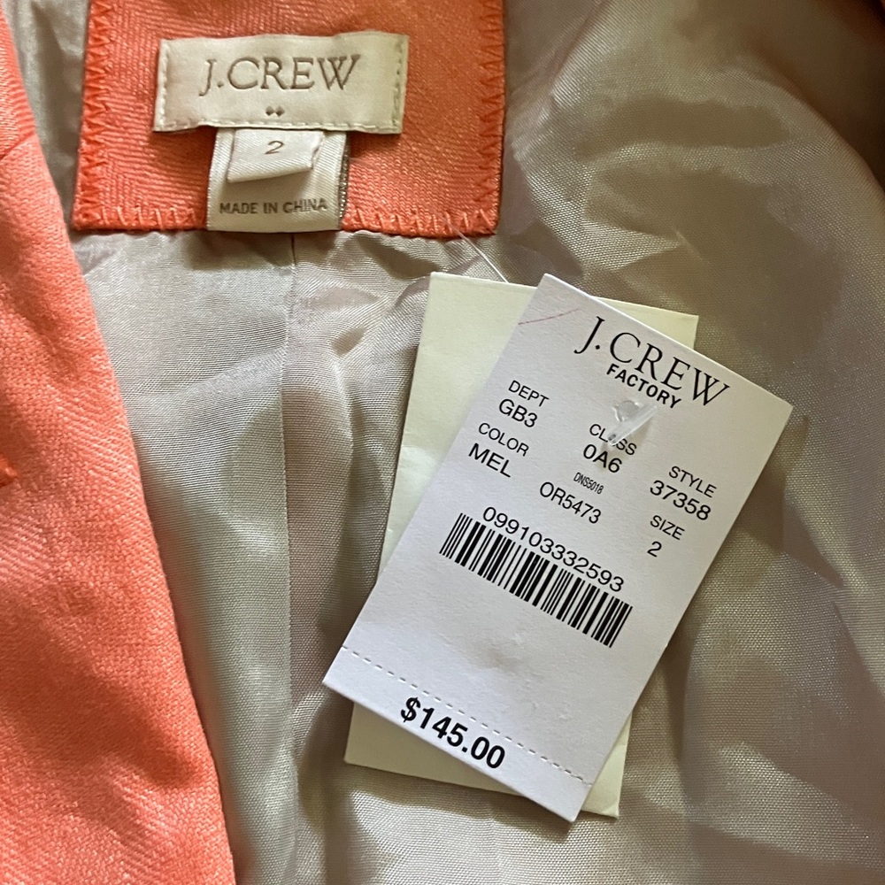 J. Crew Coral Blazer - Picture 2 of 8